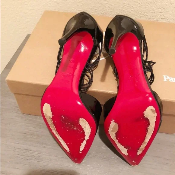 Christian Louboutin Confusa 100 Black Patent - Picture 6 of 6